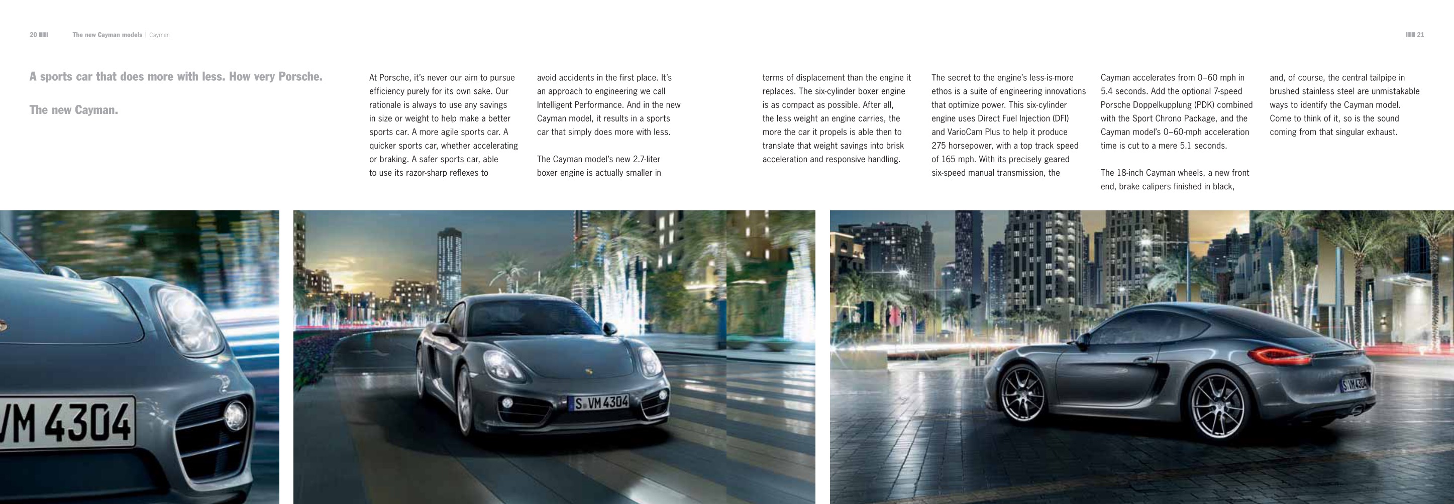 2014 Porsche Cayman Brochure Page 8